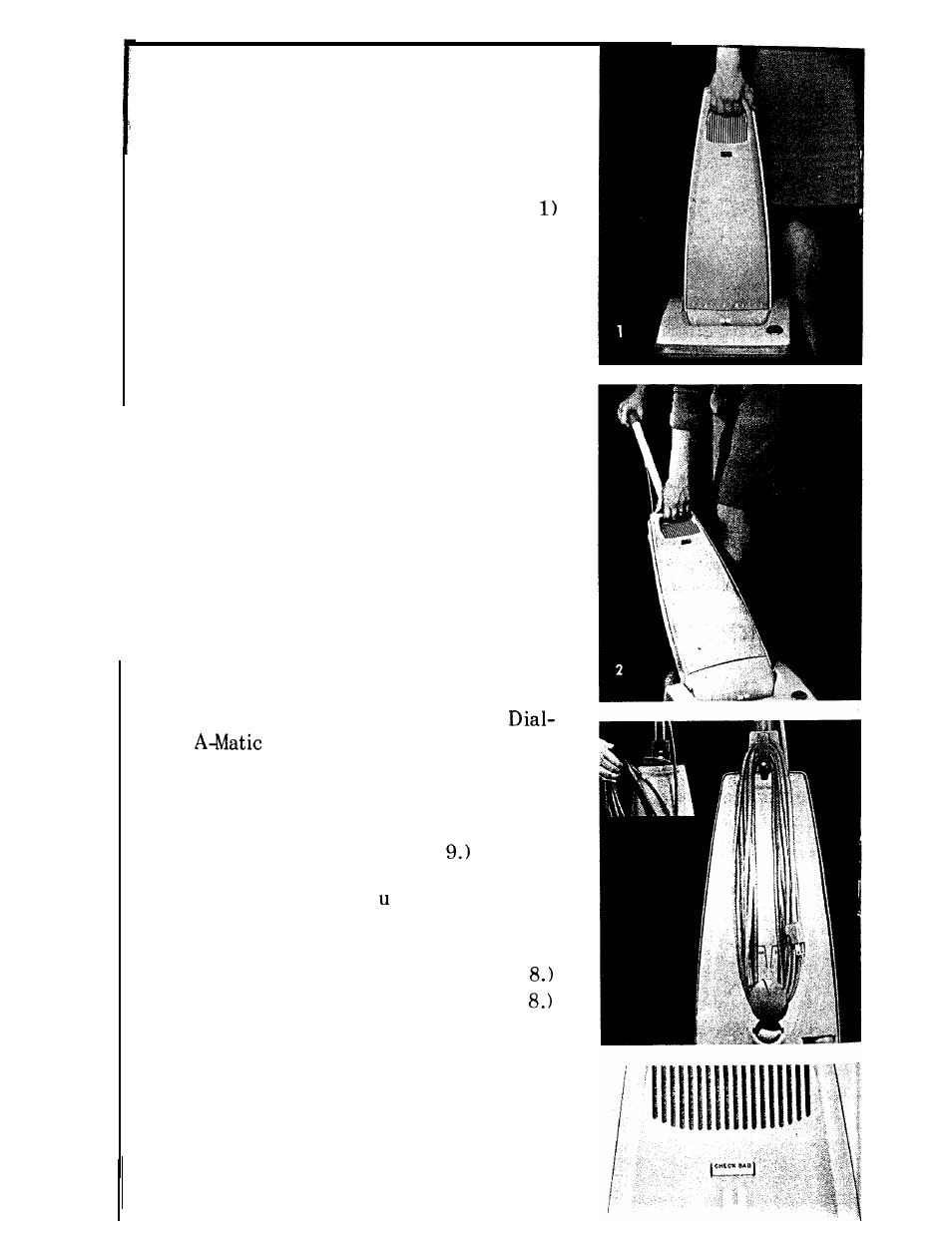 Helpful hints | Hoover 1130 User Manual | Page 8 / 16