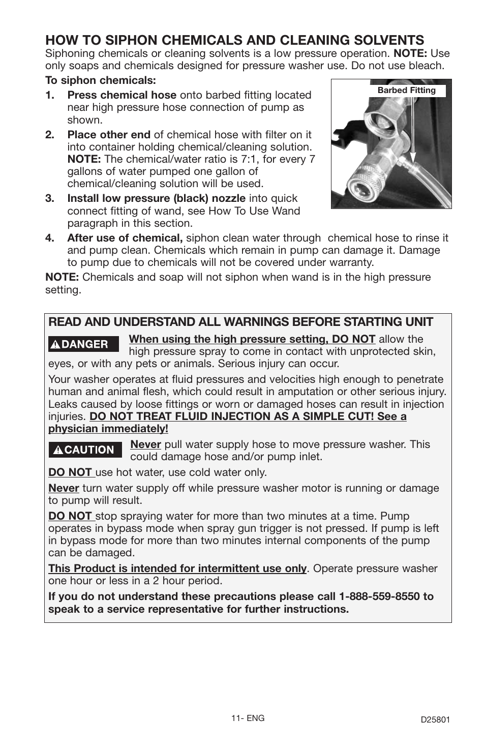 How to siphon chemicals and cleaning solvents | HS Hirschler PCE1700 User Manual | Page 11 / 60