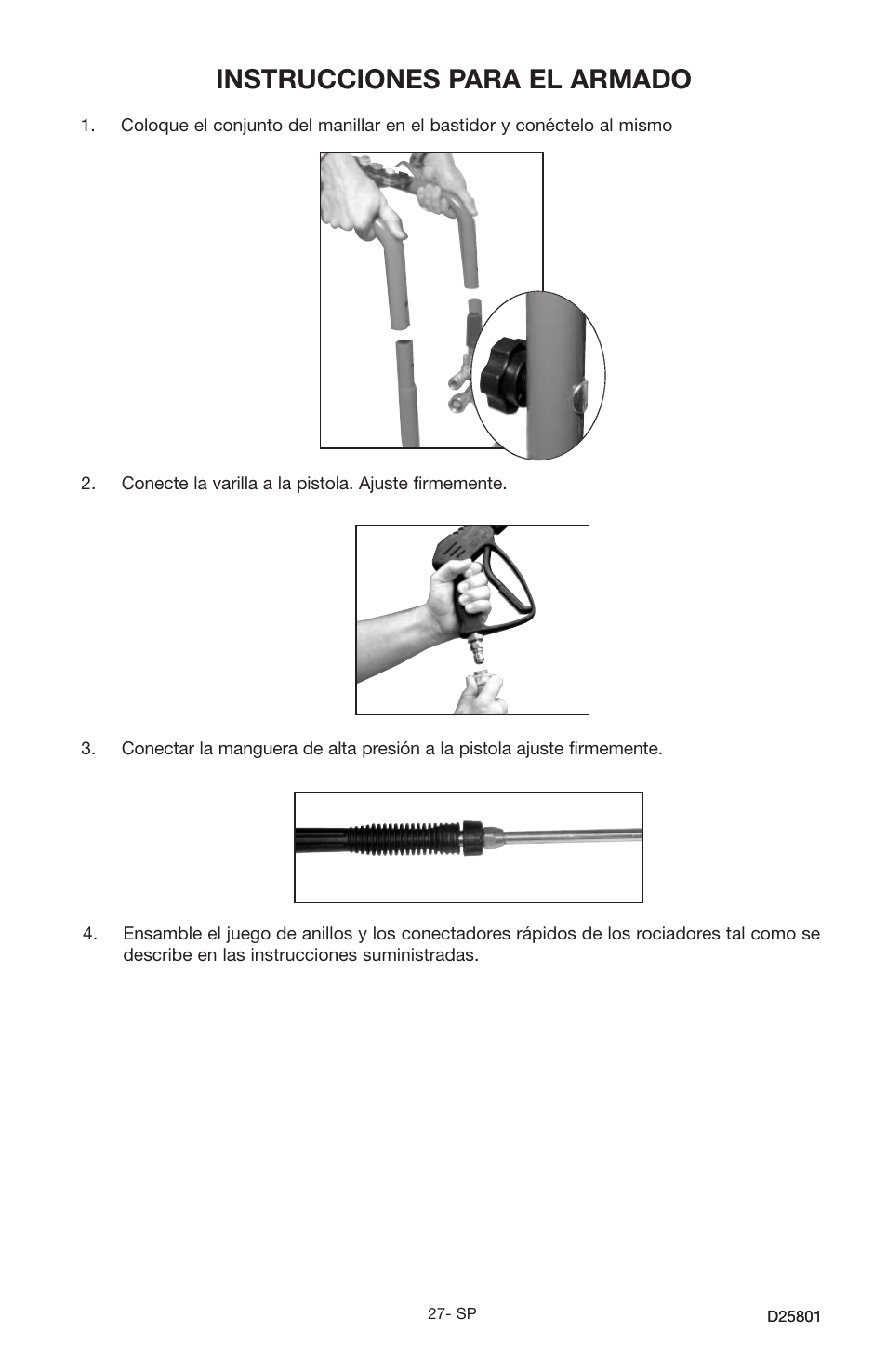 Instrucciones para el armado | HS Hirschler PCE1700 User Manual | Page 27 / 60