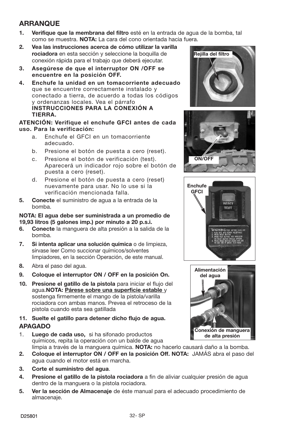 Arranque | HS Hirschler PCE1700 User Manual | Page 32 / 60