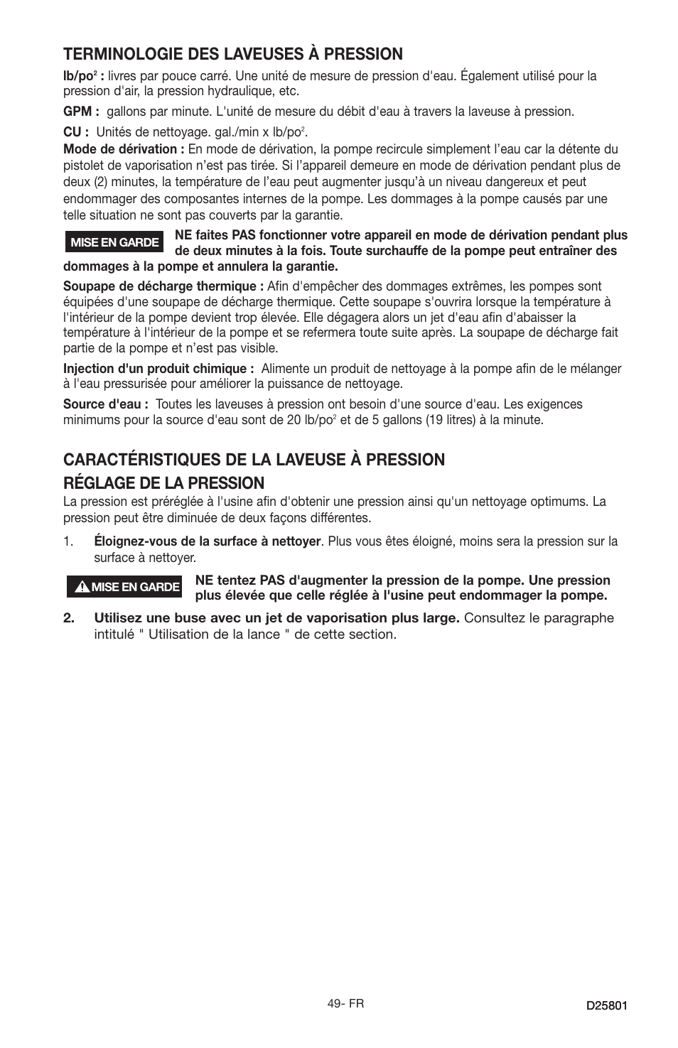 Terminologie des laveuses à pression | HS Hirschler PCE1700 User Manual | Page 49 / 60