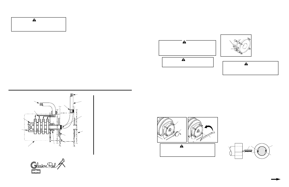 Installation and maintenance instructions, Ue24 universal cable reel-direct drive, Warning | Caution | Hubbell Universal Cable Reel-Direct Drive UE24 User Manual | Page 4 / 4