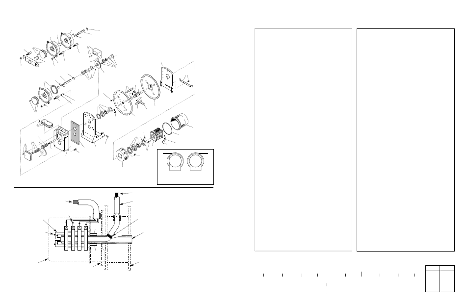 Electrical connections, Illustrated parts list, Model number explanation | Item kit no. description qty, Ampacity | Hubbell Gear Drive Electric Cable Reels S-24 User Manual | Page 2 / 4