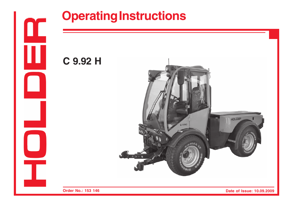 Holder C 9.92 H User Manual | 238 pages