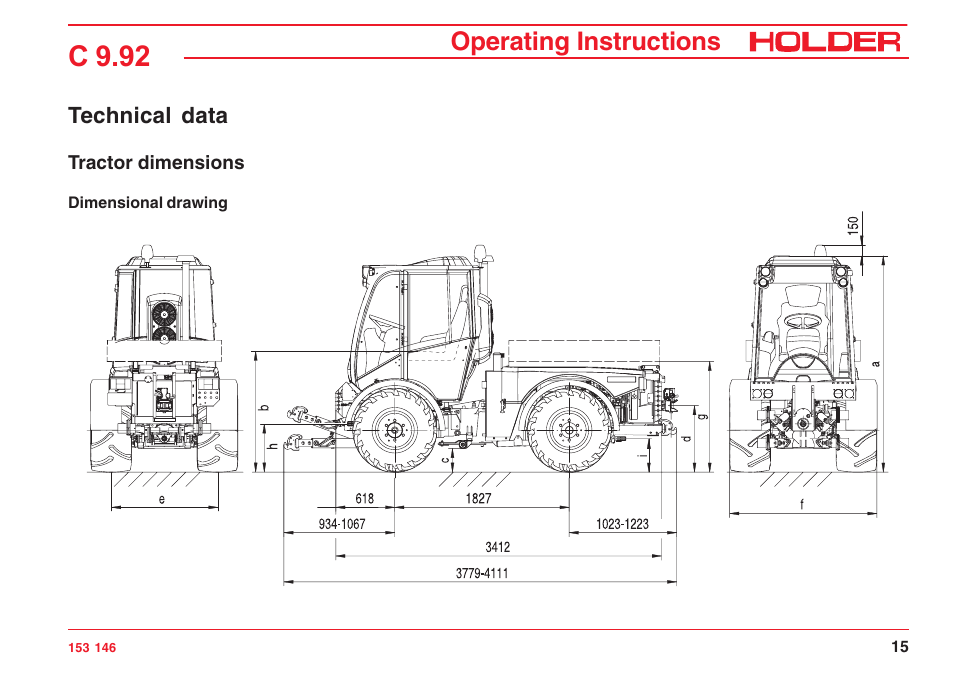 C 9.92, Operating instructions | Holder C 9.92 H User Manual | Page 17 / 238