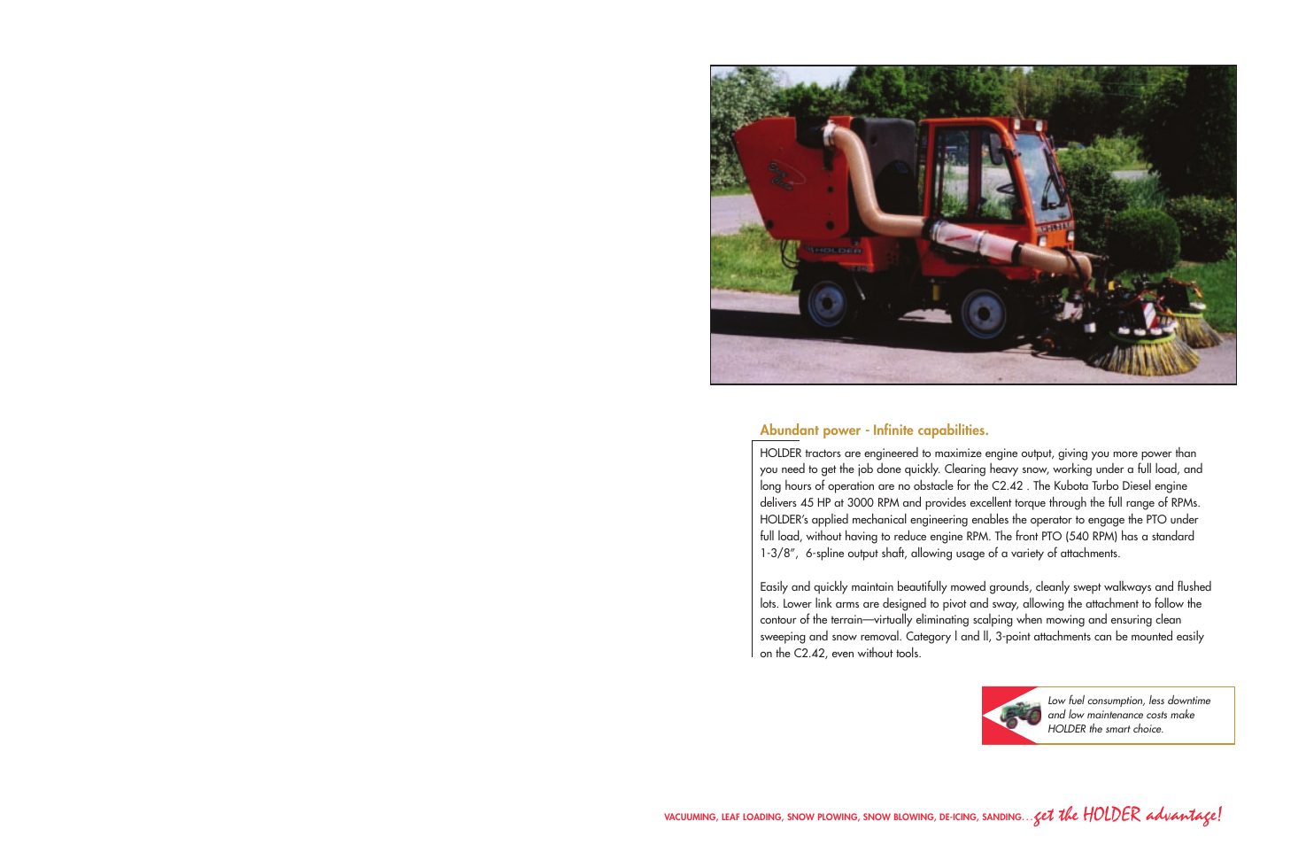 C2.42 brochure_4, Get the holder advantage, Abundant power - infinite capabilities | Holder C2.42 User Manual | Page 7 / 16