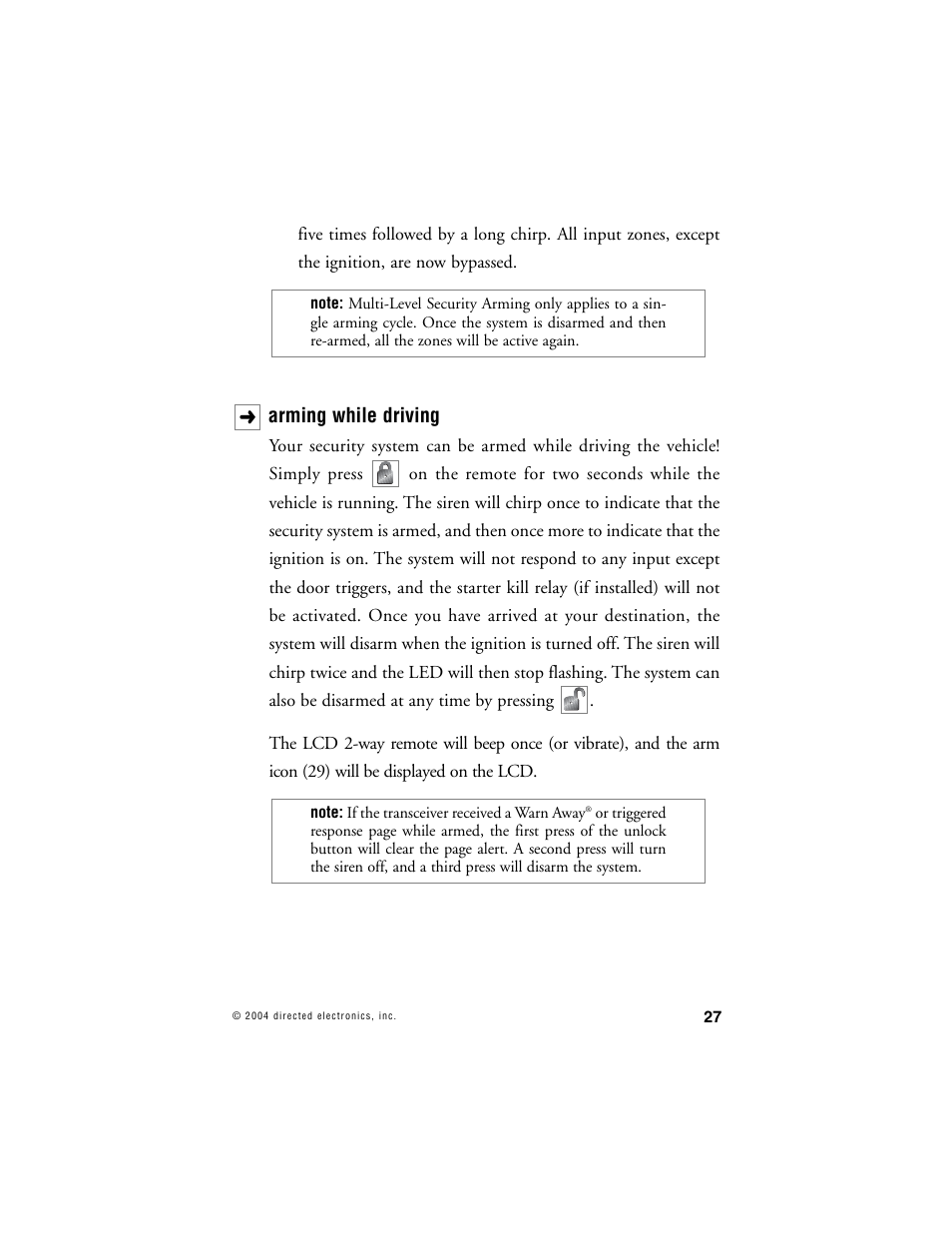 Hornet Car Security 564T User Manual | Page 30 / 57