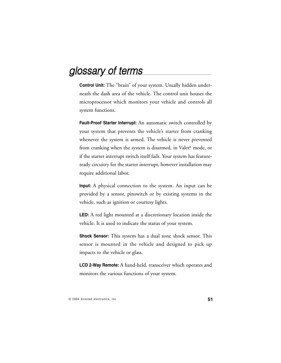 Hornet Car Security 564T User Manual | Page 54 / 57