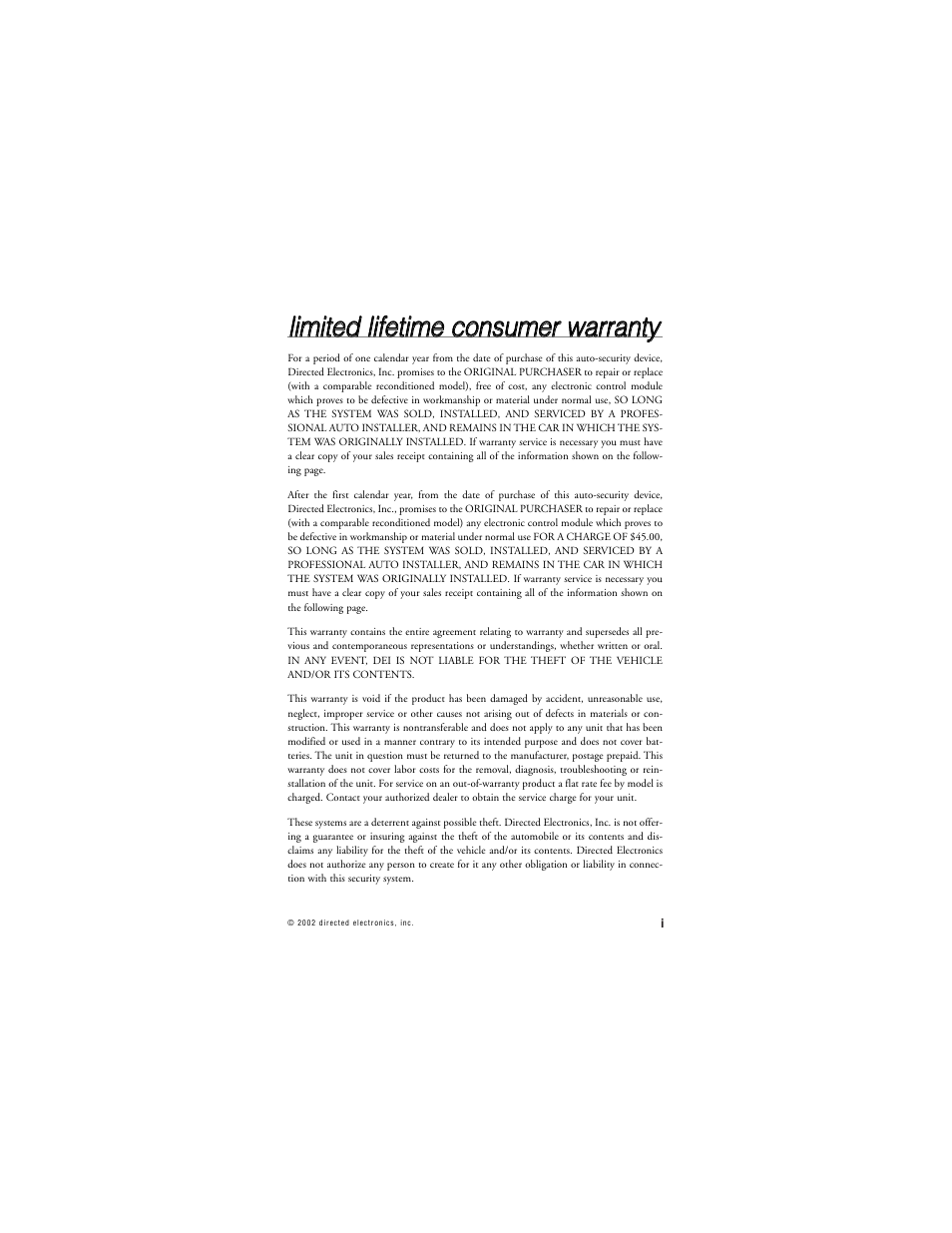 Hornet Car Security 851T User Manual | Page 2 / 49