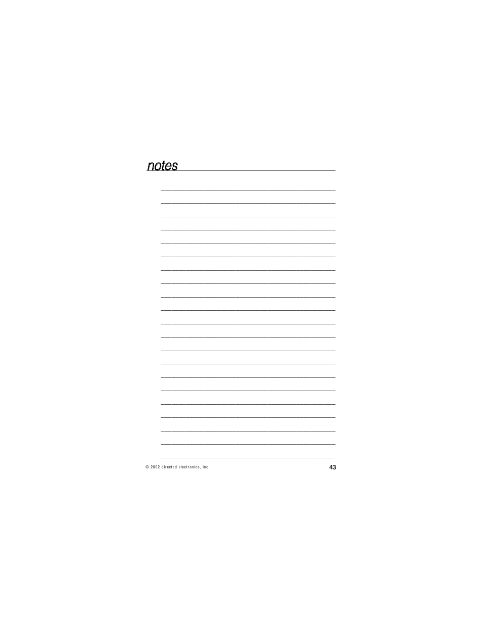Nno otte ess | Hornet Car Security 851T User Manual | Page 46 / 49