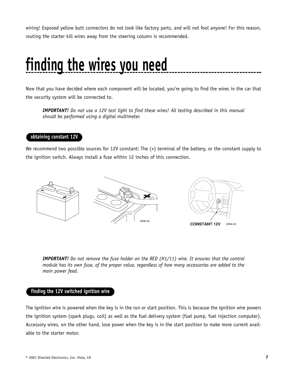 Finding the wires you need | Hornet Car Security 700T User Manual | Page 7 / 28