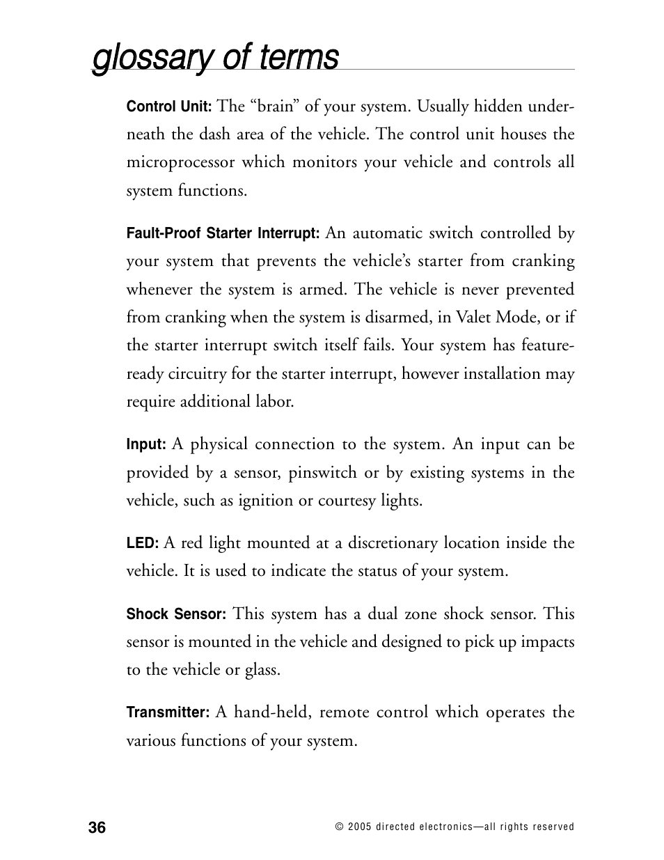 Hornet Car Security 563T User Manual | Page 39 / 44
