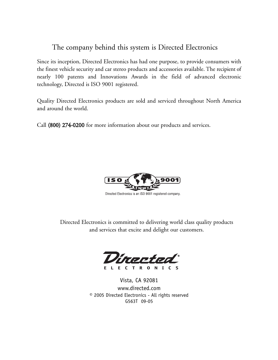 Hornet Car Security 563T User Manual | Page 44 / 44