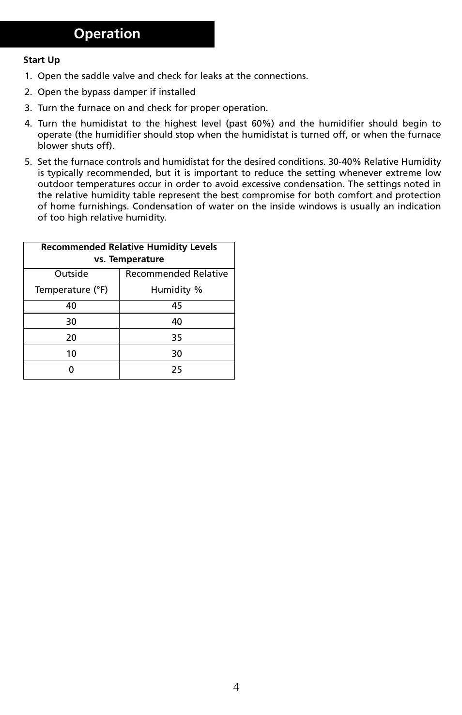 Operation | Herrmidifier Co G-200/300 User Manual | Page 6 / 16