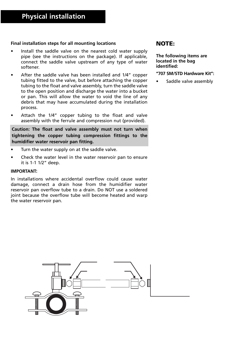 9physical installation | Herrmidifier Co 707U-UK User Manual | Page 10 / 16
