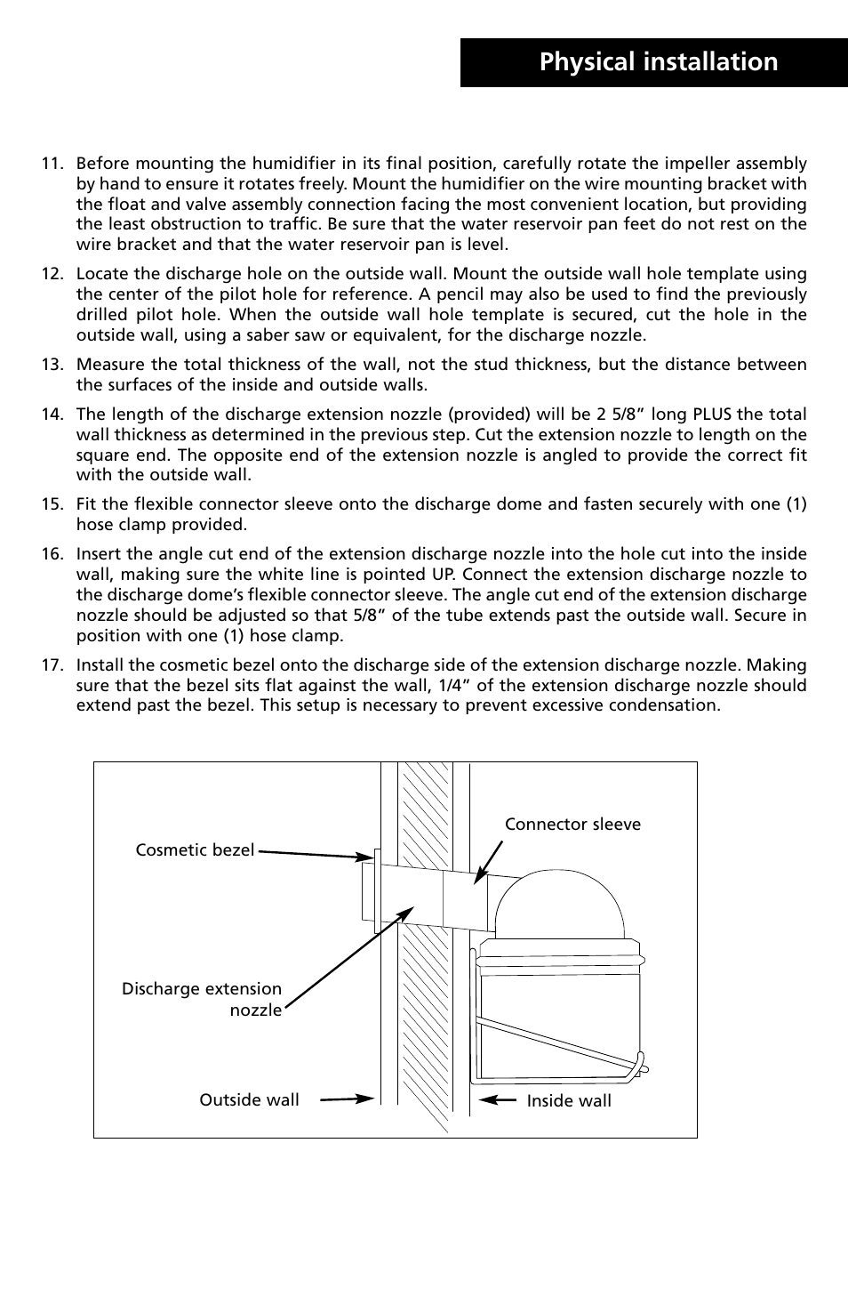 Physical installation | Herrmidifier Co 707U-UK User Manual | Page 9 / 16