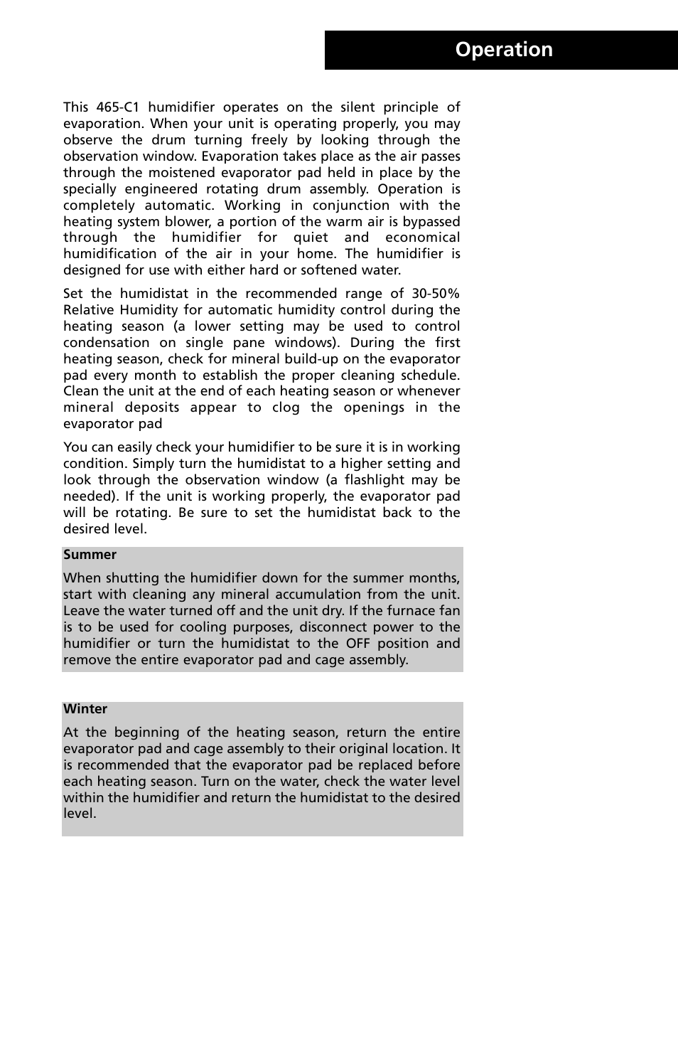 6operation | Herrmidifier Co 465-C1 User Manual | Page 7 / 12