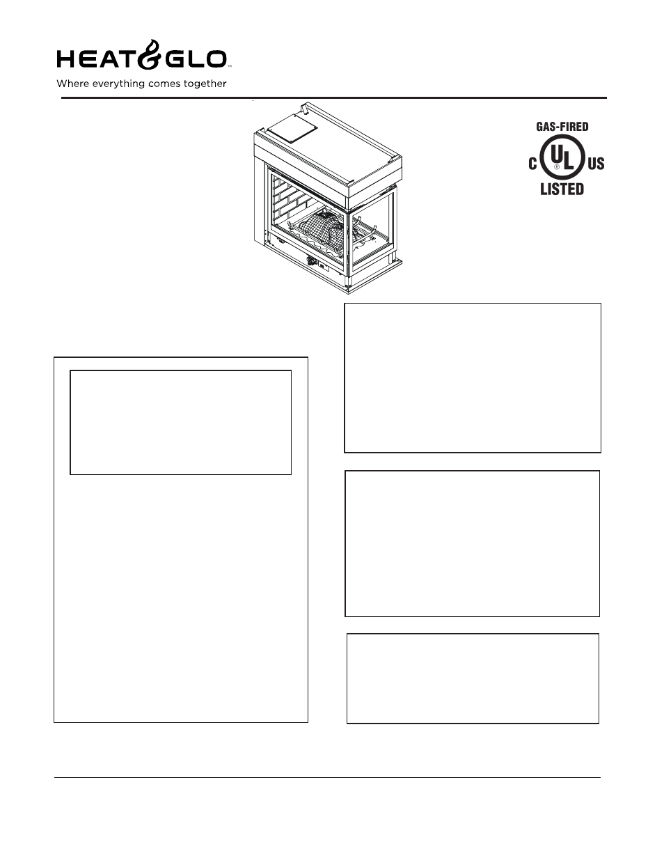 Heat & Glo Fireplace RCOR-HV-IPI User Manual | 45 pages