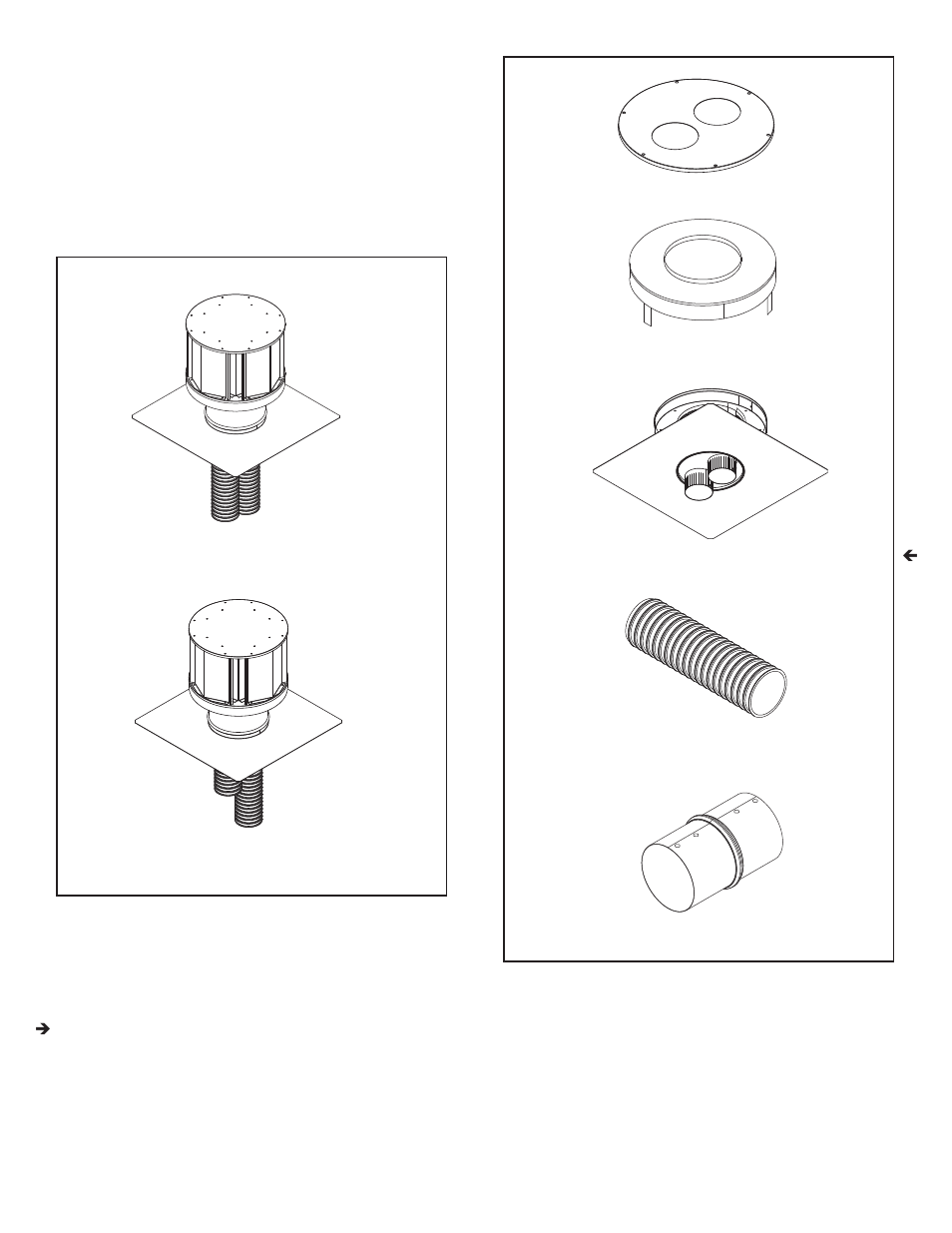 B. vent kits components | Heat & Glo Fireplace COSMO-I30 User Manual | Page 34 / 40