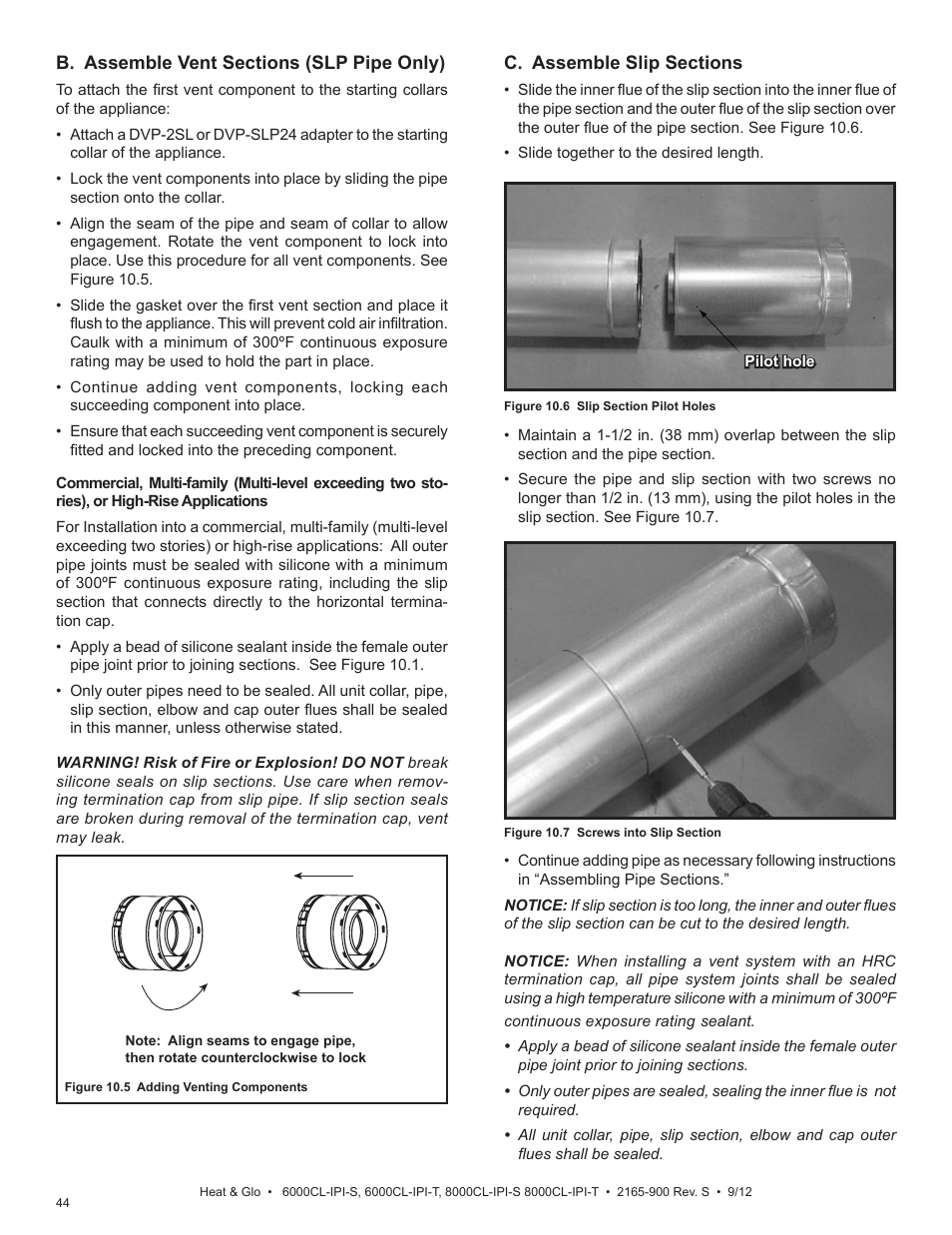 Heat & Glo Fireplace 8000CL-IPI-S User Manual | Page 44 / 82