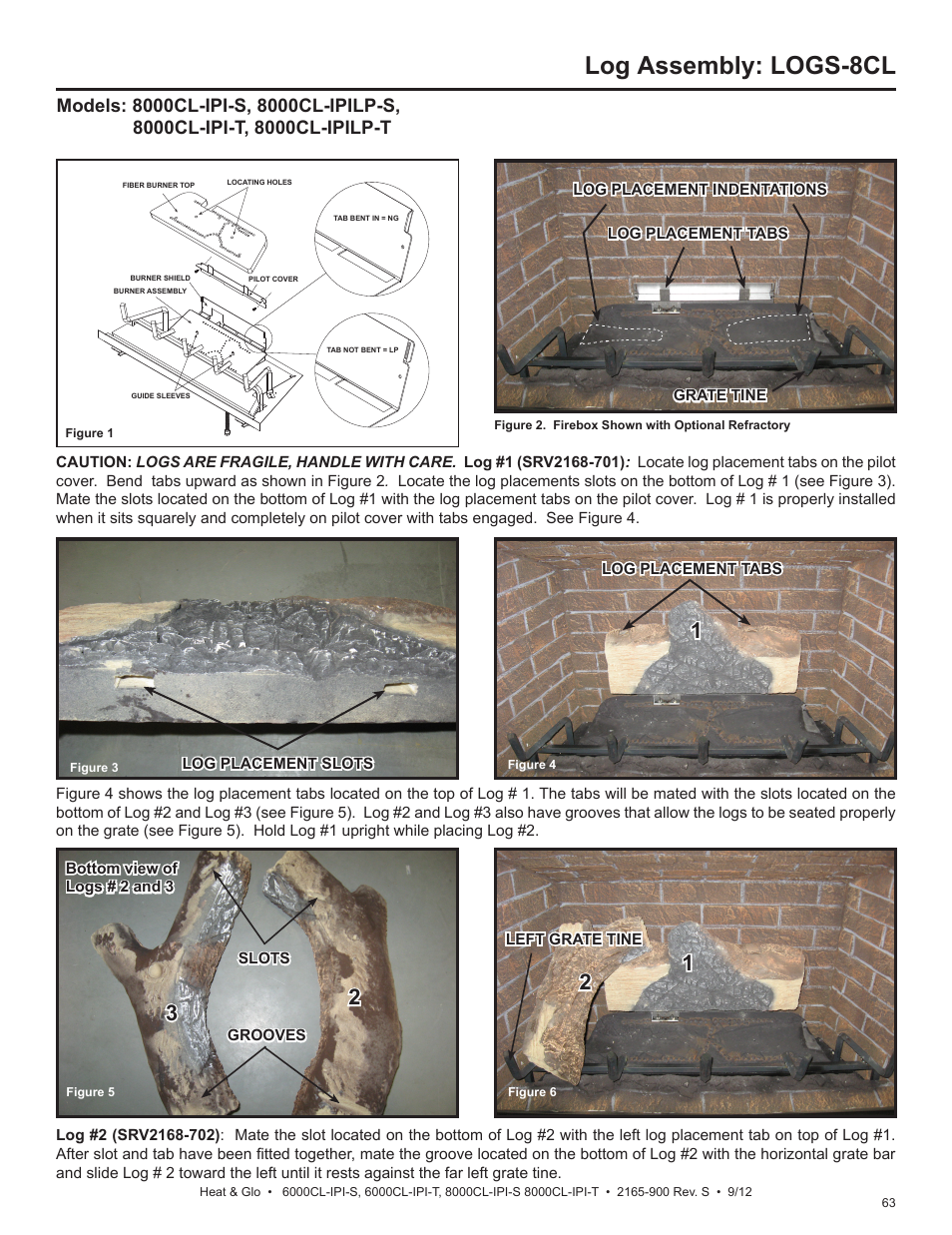 Log assembly: logs-8cl | Heat & Glo Fireplace 8000CL-IPI-S User Manual | Page 63 / 82