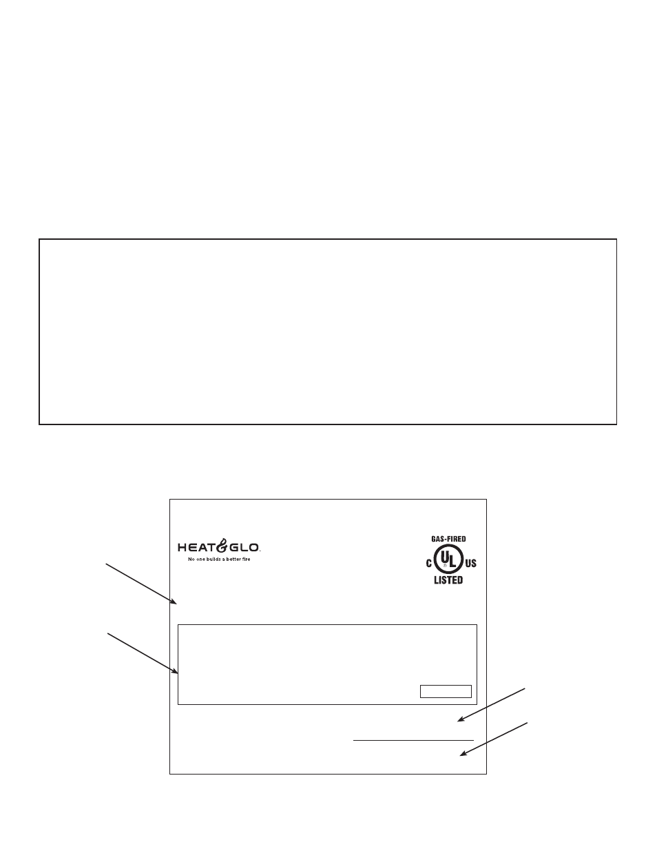 Listing label information/location, Nna atural tural gas gas | Heat & Glo Fireplace SL-550TV-IPI-E User Manual | Page 2 / 47