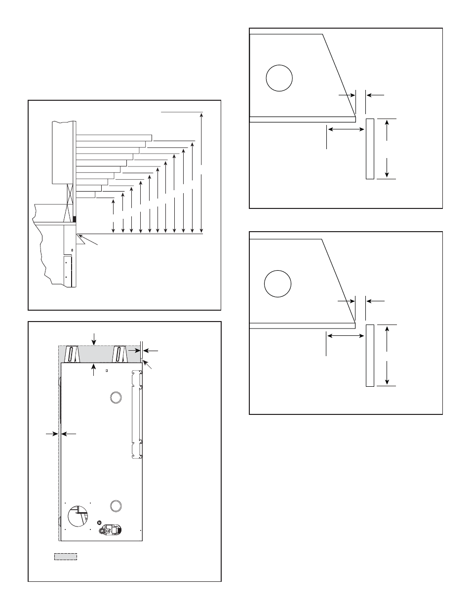 D. mantel and wall projections | Heat & Glo Fireplace SL-550TV-IPI-E User Manual | Page 21 / 47