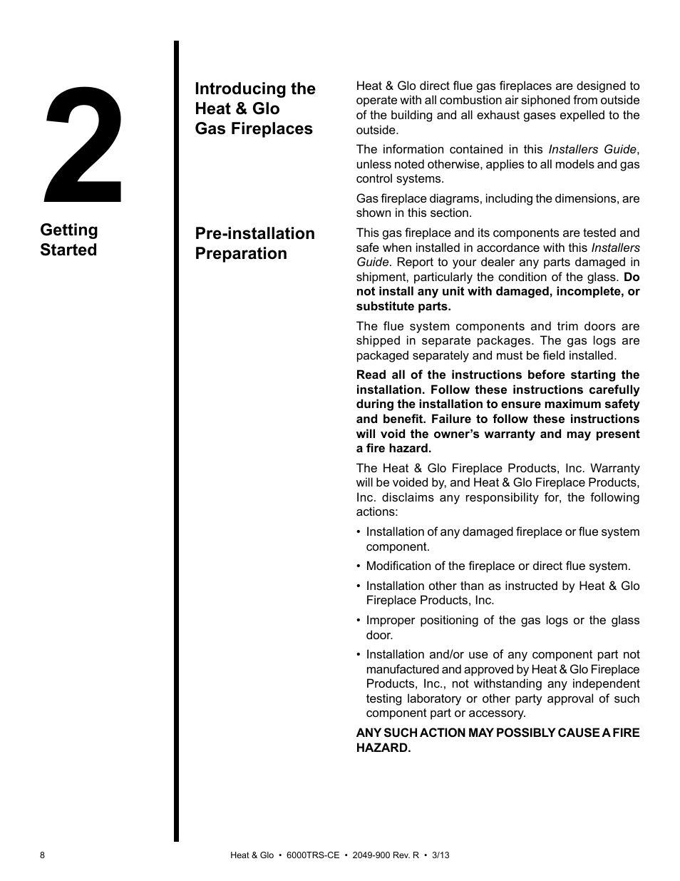 Heat & Glo Fireplace 6000TRS-CE User Manual | Page 8 / 45