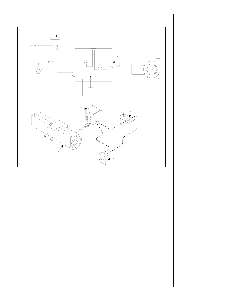 Caution, For direct spark ignition (dsi) wiring, Figure 31. fan wiring diagram | Heat & Glo Fireplace 6000 XLT User Manual | Page 35 / 46