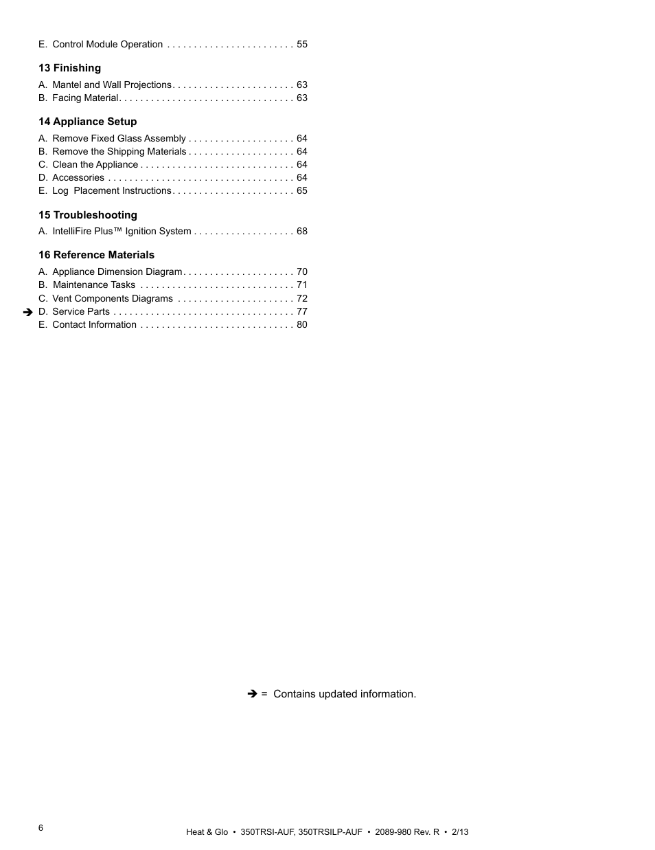 Heat & Glo Fireplace Heat & Glo 350TRSILP-AUF User Manual | Page 6 / 80