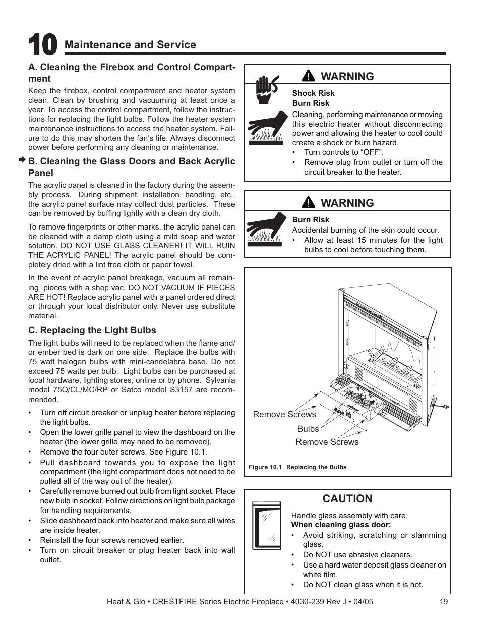 Heat & Glo Fireplace CRESTFIRE CF550EV User Manual | Page 19 / 26