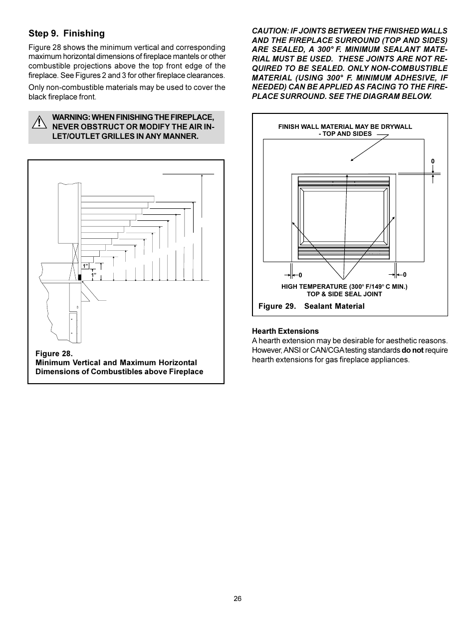 Step 9. finishing | Heat & Glo Fireplace 7000XLS User Manual | Page 22 / 25