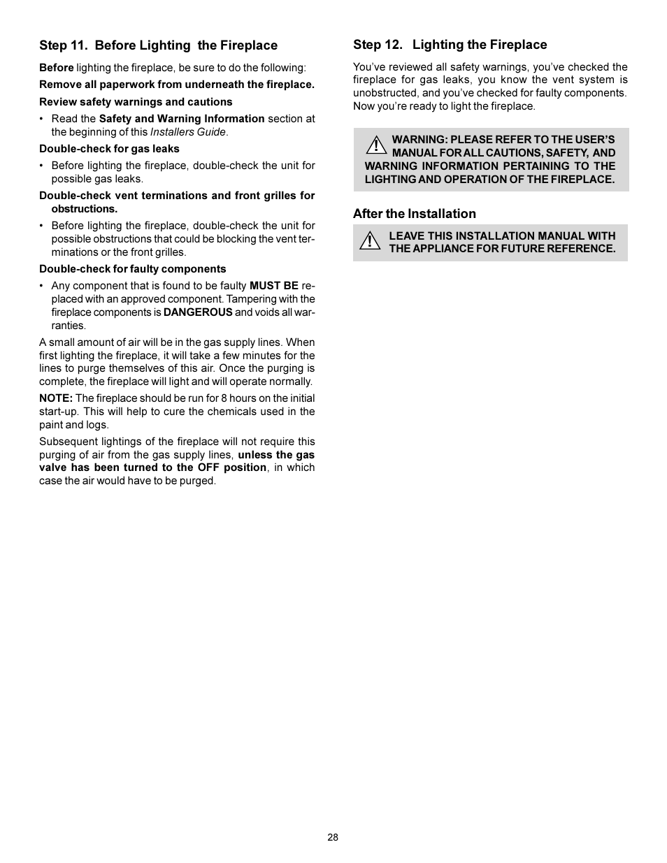 Heat & Glo Fireplace 7000XLS User Manual | Page 24 / 25