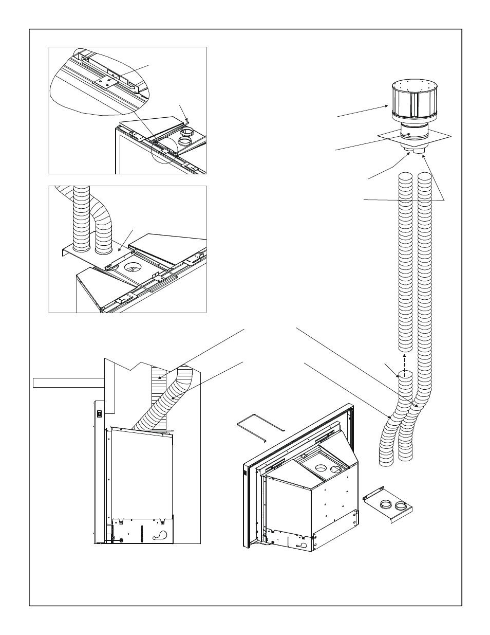 Figure 5. typical configuration of vent liners | Heat & Glo Fireplace HEAT-N-GLO FB-IN User Manual | Page 17 / 23