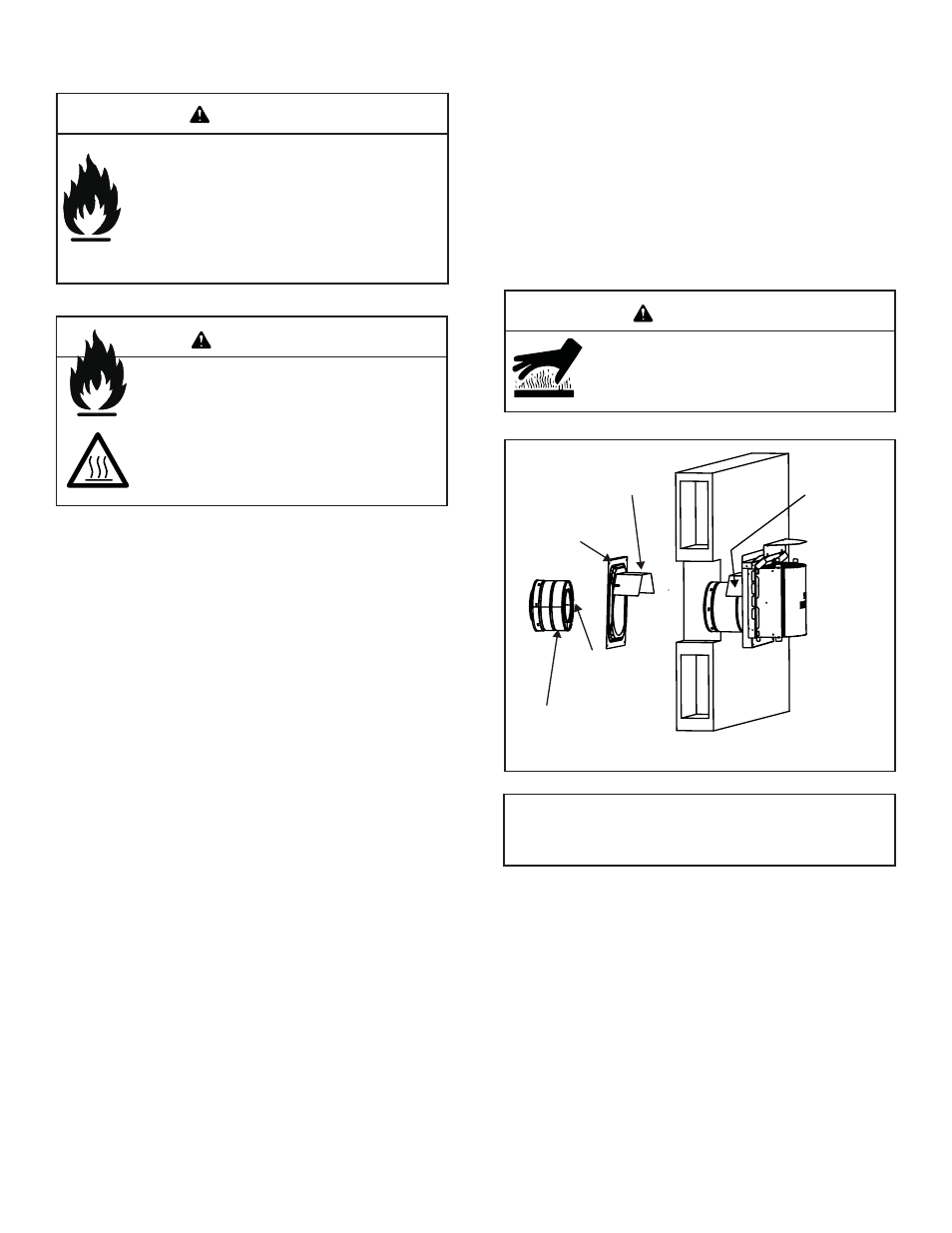 Warning | Heat & Glo Fireplace CRESCENT II User Manual | Page 23 / 54