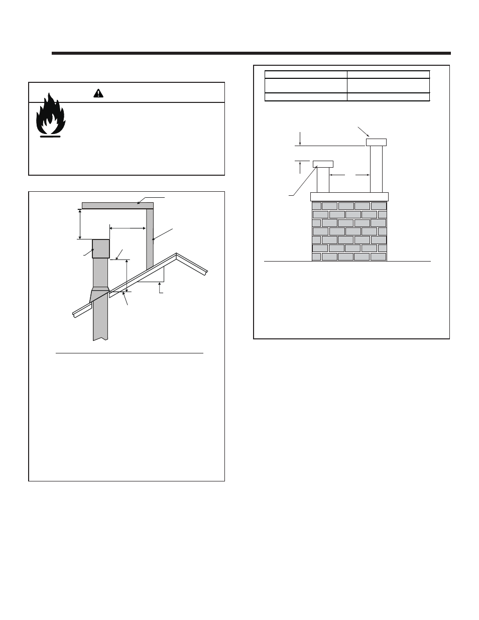 Termination locations, Warning, A. vent termination minimum clearances | Heat & Glo Fireplace Heat & Glo Gas Fireplace ESC-42ST User Manual | Page 23 / 68