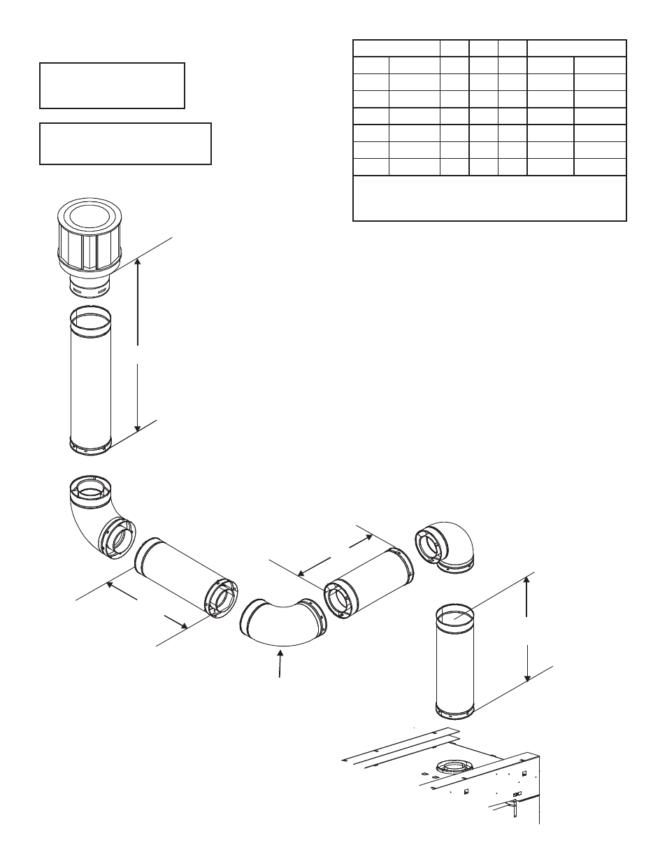 Three elbows | Heat & Glo Fireplace Heat & Glo Gas Fireplace ESC-42ST User Manual | Page 30 / 68