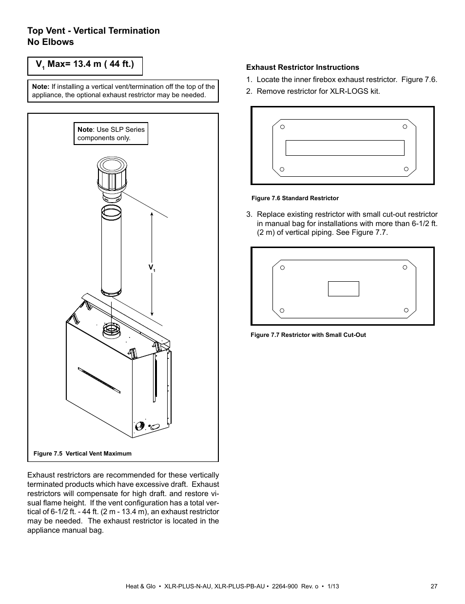 Heat & Glo Fireplace XLR-PLUS-PB-AU User Manual | Page 27 / 77