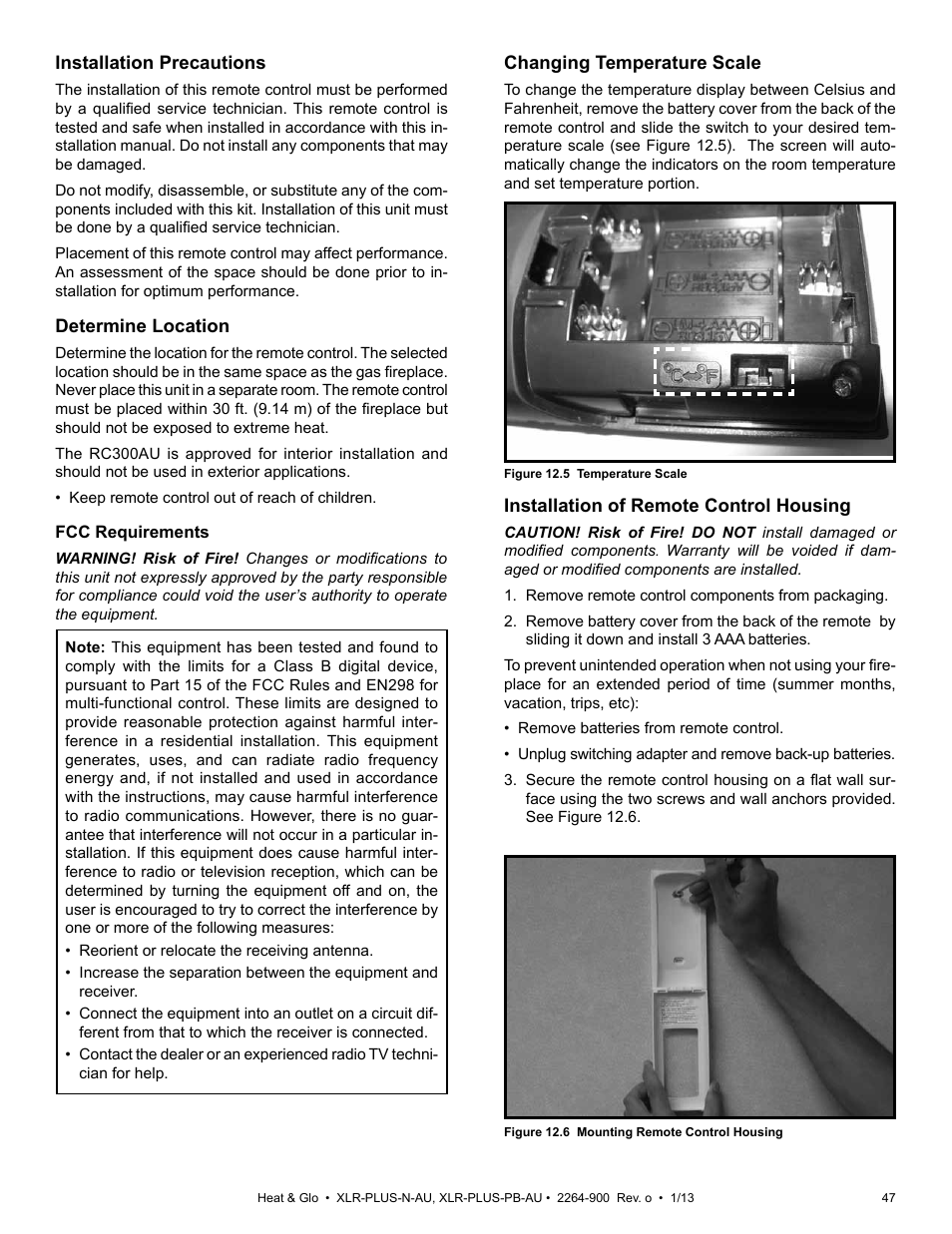 Heat & Glo Fireplace XLR-PLUS-PB-AU User Manual | Page 47 / 77