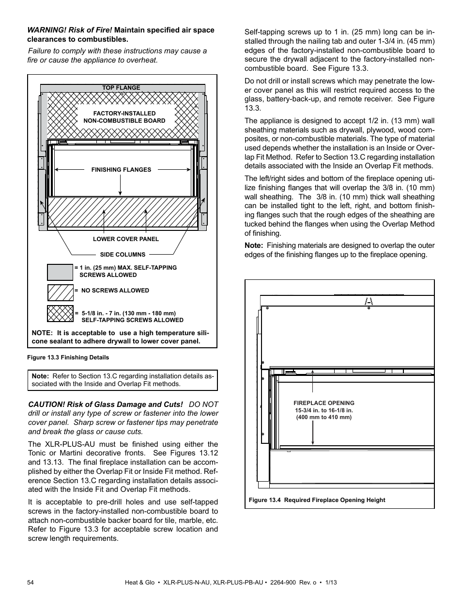 Heat & Glo Fireplace XLR-PLUS-PB-AU User Manual | Page 54 / 77