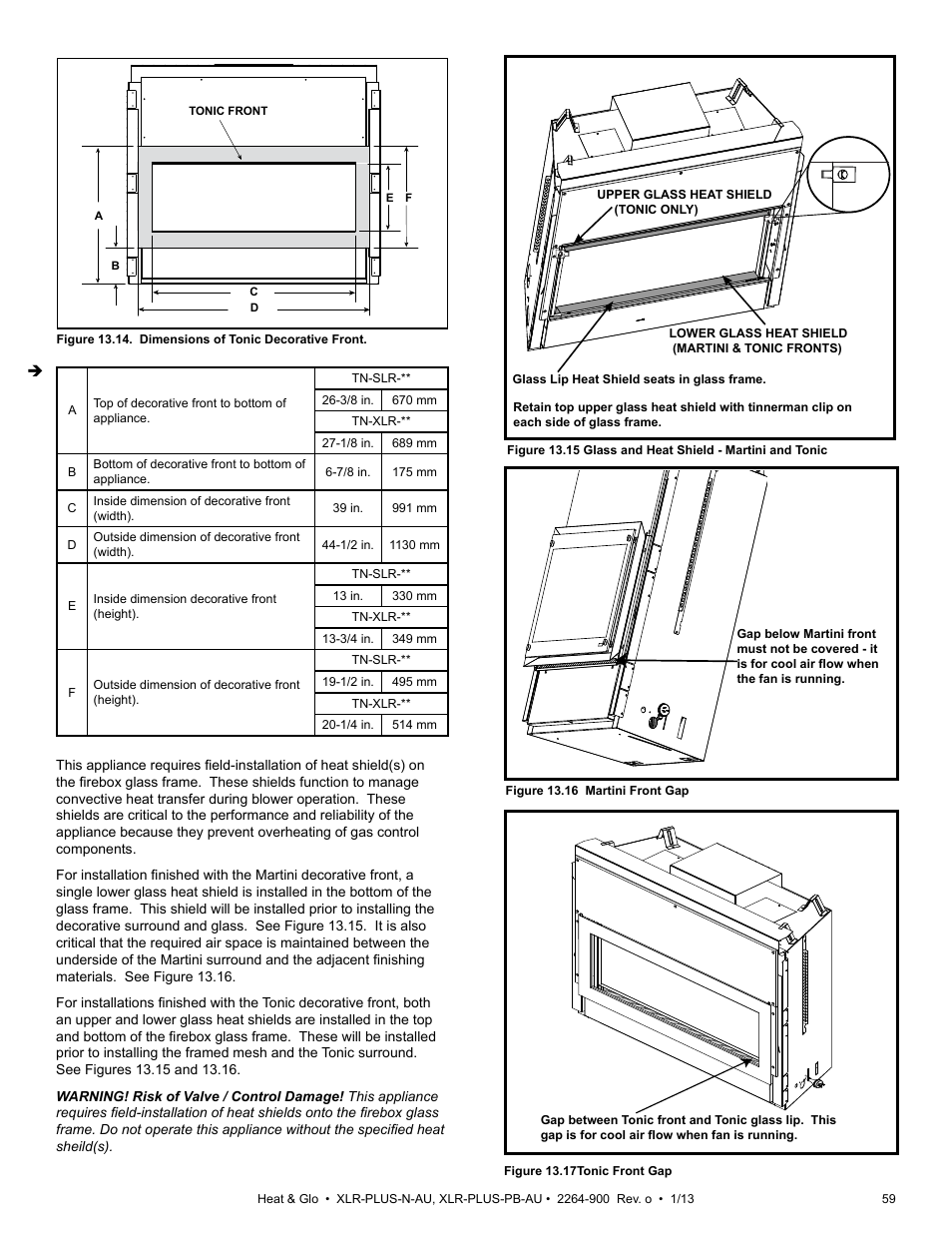 Heat & Glo Fireplace XLR-PLUS-PB-AU User Manual | Page 59 / 77