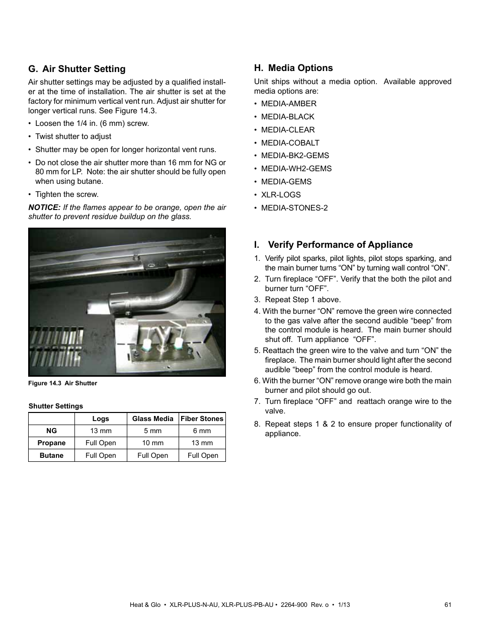 Heat & Glo Fireplace XLR-PLUS-PB-AU User Manual | Page 61 / 77