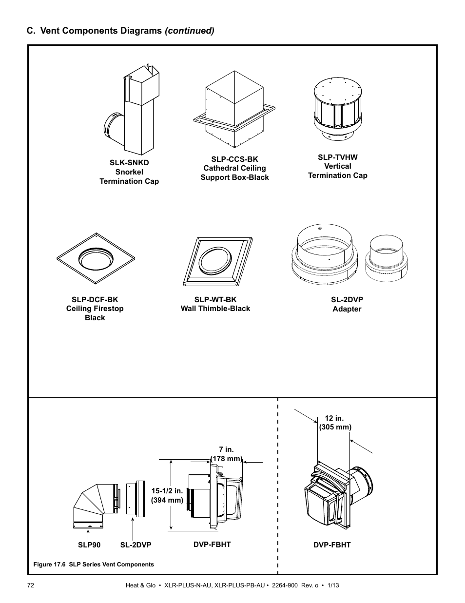 Heat & Glo Fireplace XLR-PLUS-PB-AU User Manual | Page 72 / 77
