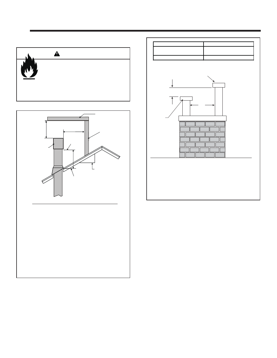 Termination locations, Warning, A. vent termination minimum clearances | Heat & Glo Fireplace Heat & Glo 6000GL-IPI-R User Manual | Page 21 / 67