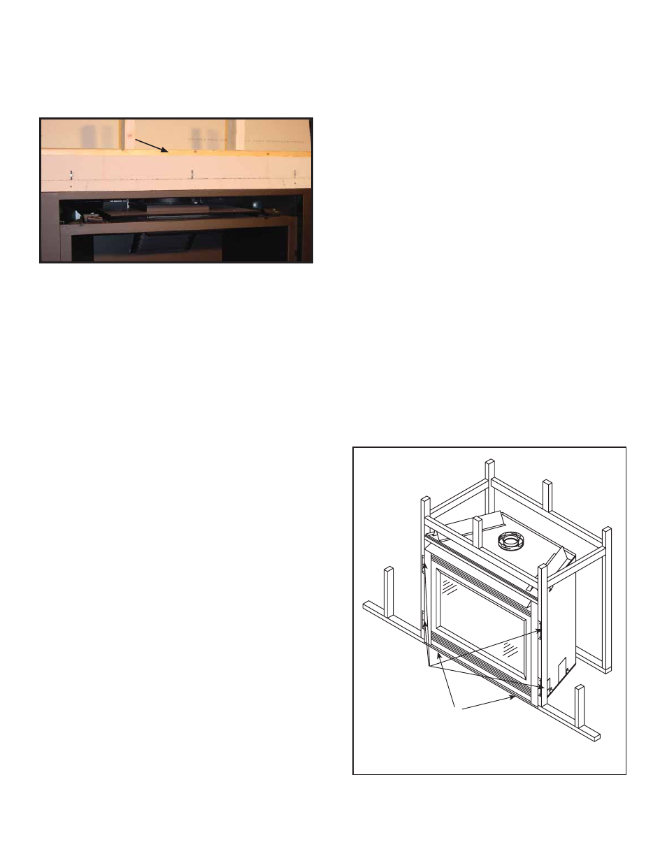 D. securing and leveling the appliance, C. installing the non-combustible board | Heat & Glo Fireplace Heat & Glo 6000GL-IPI-R User Manual | Page 38 / 67