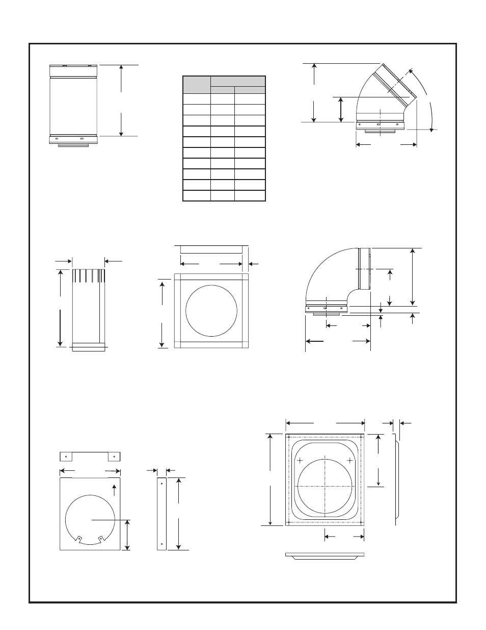 B. vent components diagrams | Heat & Glo Fireplace Heat & Glo 6000GL-IPI-R User Manual | Page 60 / 67