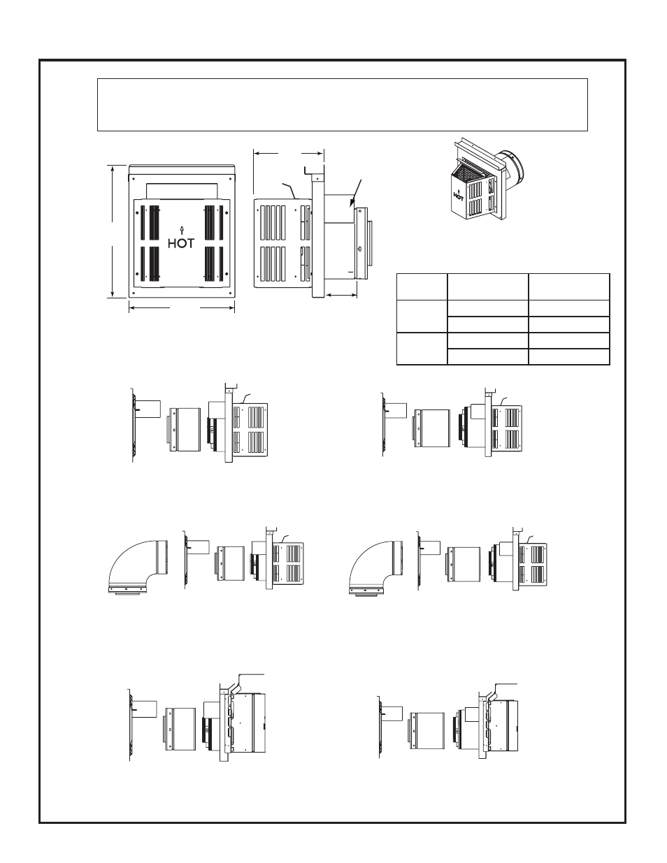 B. vent components diagrams ( continued ) | Heat & Glo Fireplace Heat & Glo 6000GL-IPI-R User Manual | Page 61 / 67