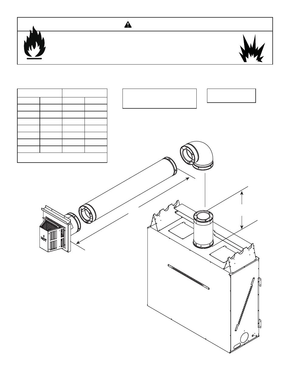 Warning | Heat & Glo Fireplace RED40ST User Manual | Page 24 / 78