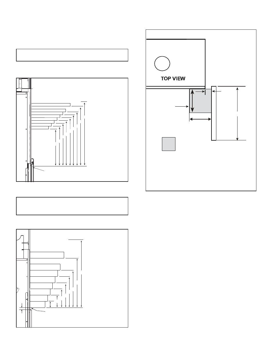 C. mantel and wall projections, Combustible mantels, Non-combustible mantels | Heat & Glo Fireplace RED40ST User Manual | Page 50 / 78