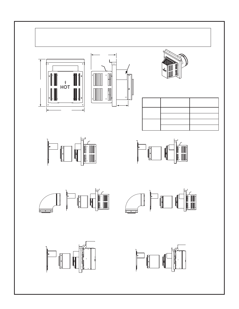 B. vent components diagrams (continued) | Heat & Glo Fireplace RED40ST User Manual | Page 62 / 78